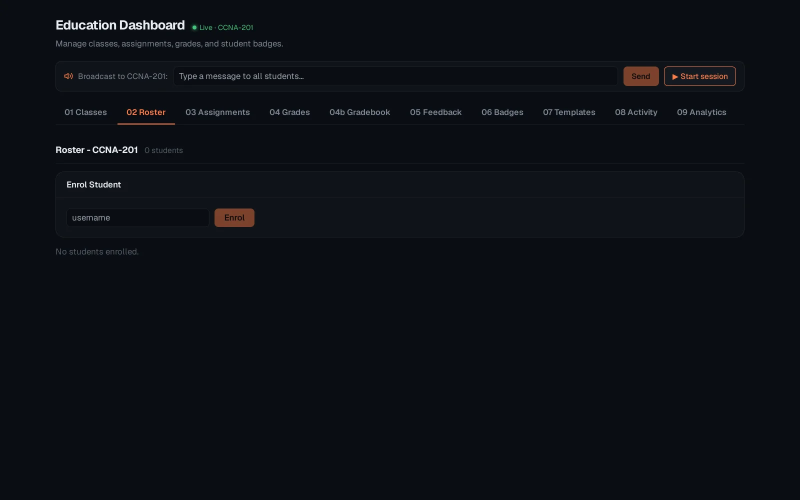 Step 2: Classes, roster and assignments in the Education dashboard