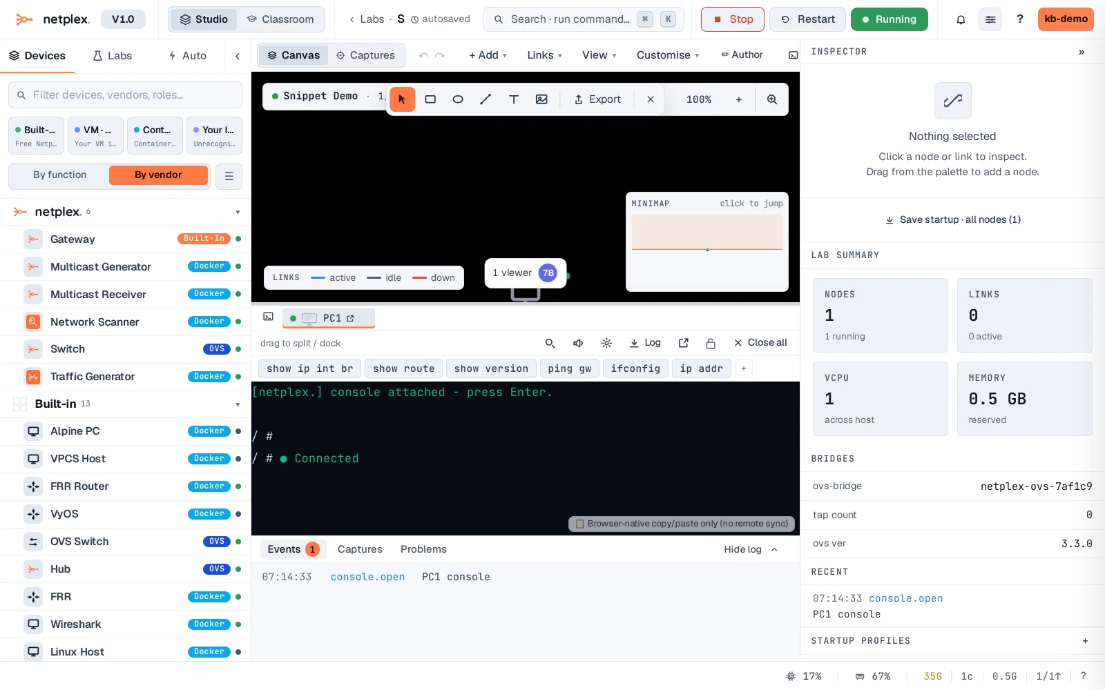 Step 1: Command snippets: one-click macros in every console