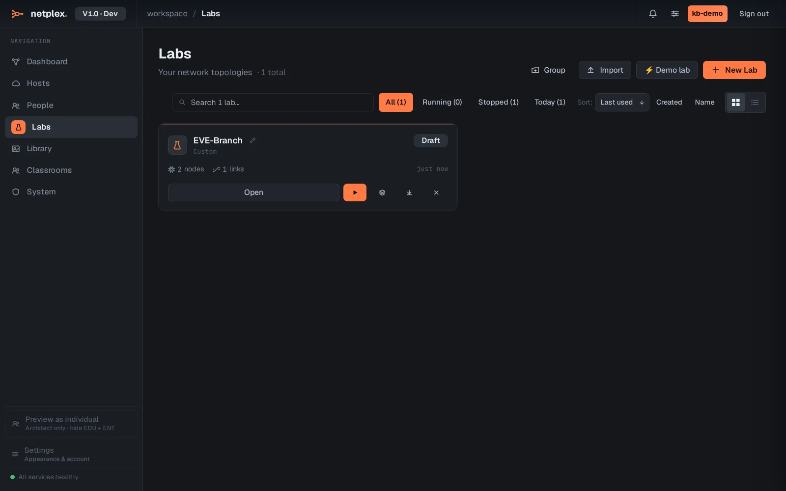 Step 2: Import from EVE-NG, GNS3 or ContainerLab