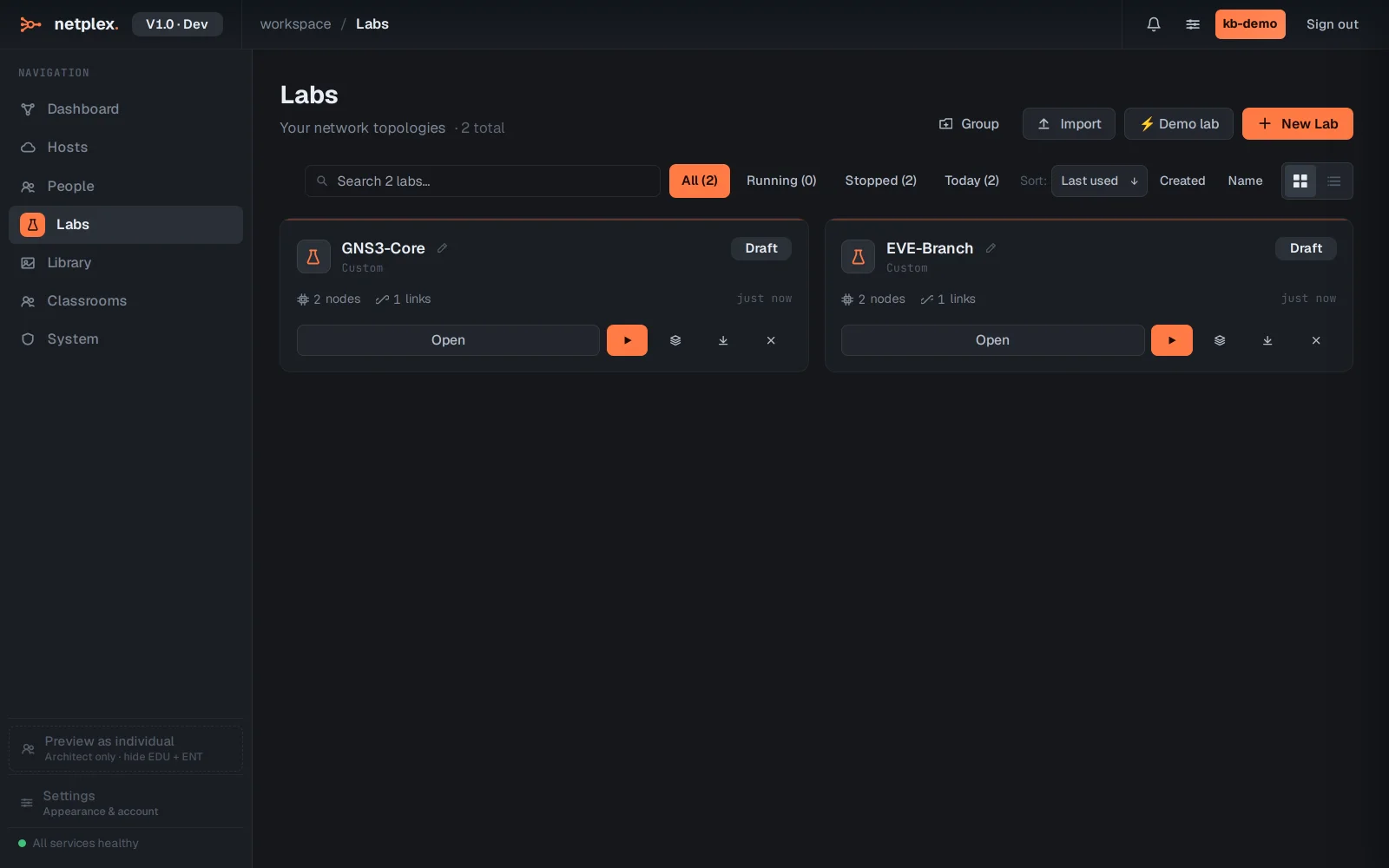 Step 3: Import from EVE-NG, GNS3 or ContainerLab