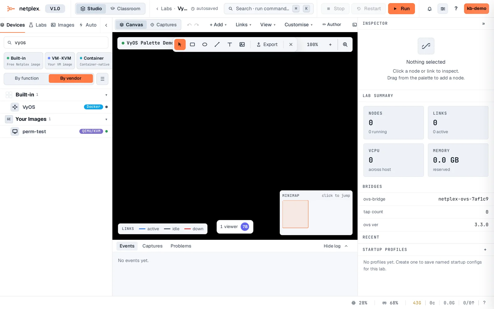 Step 3: How to run VyOS in netplex