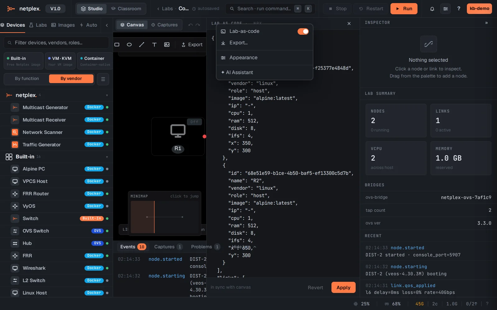 Step 1: Lab-as-code: your topology as text