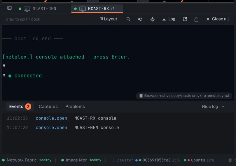 Step 3: Test multicast with the generator and receiver