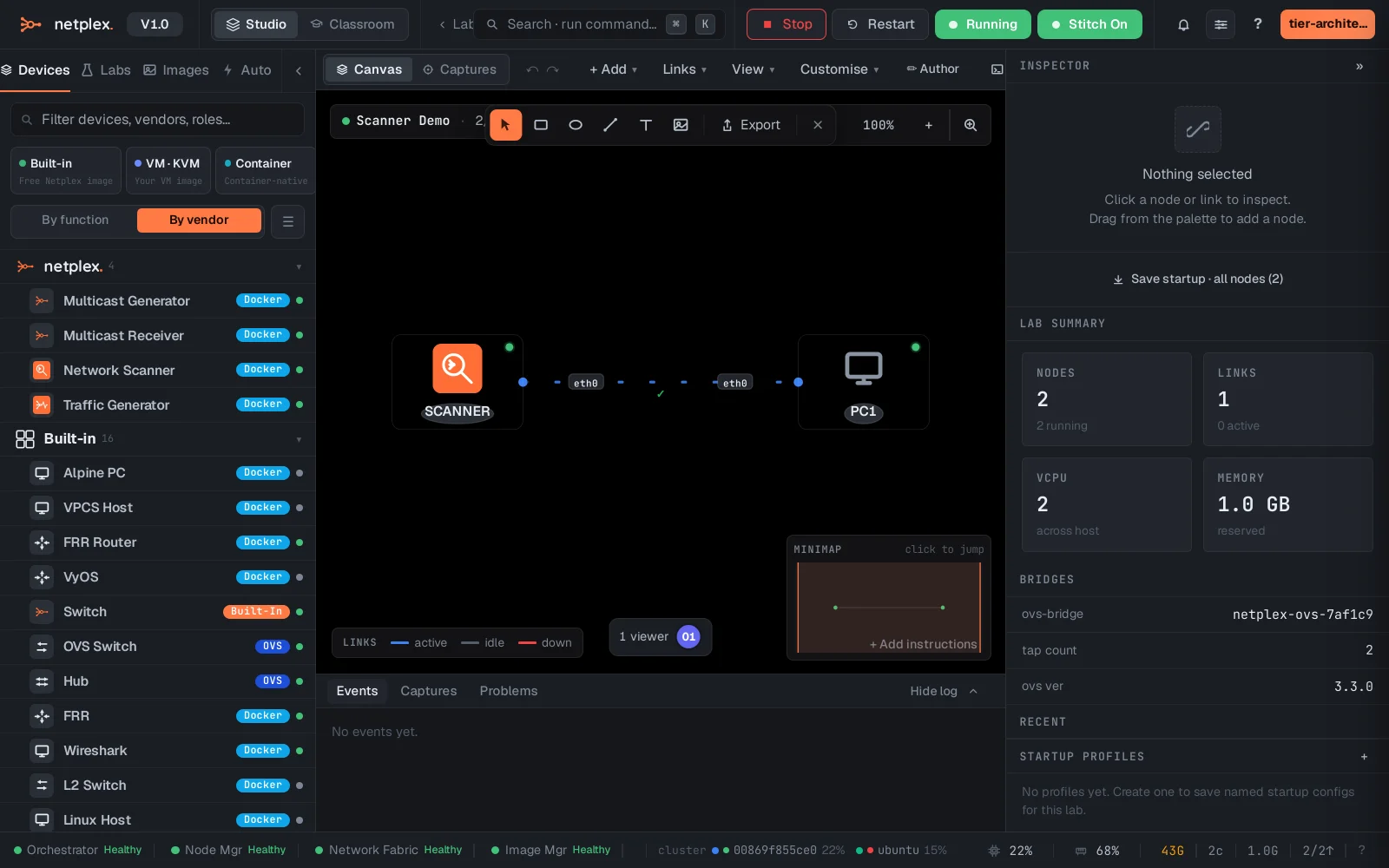 Step 1: Scan your lab with the Network Scanner