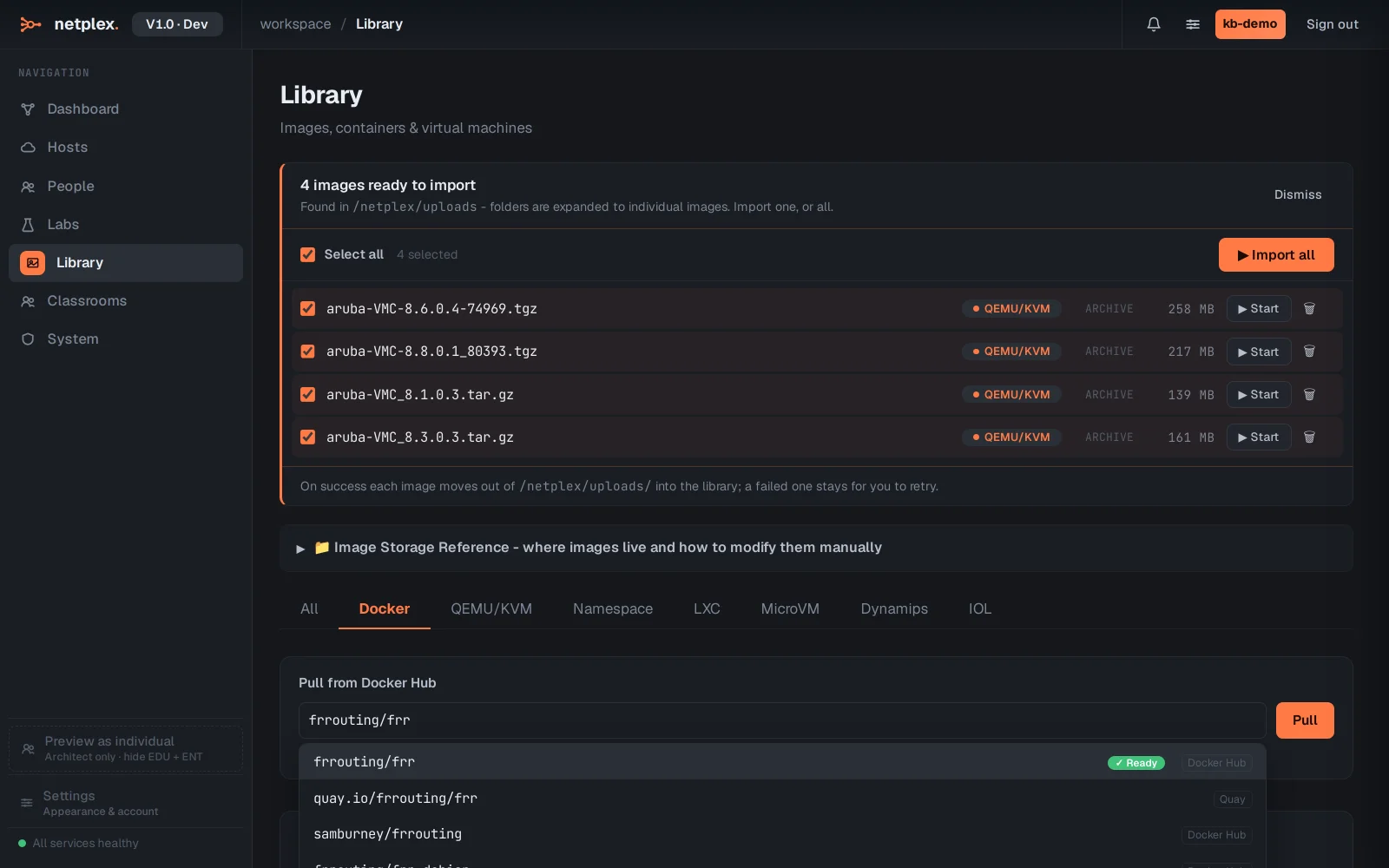 Step 2: How to pull a Docker image into netplex
