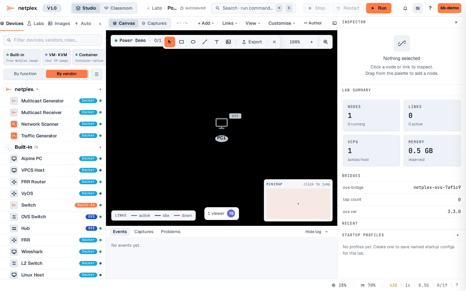 Step 1: Start and stop nodes